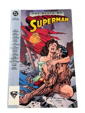 1992 Vintage The Death of Superman Graphic Novel  DC Comic 1st Edition Rare